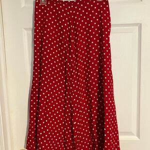 Polka Dot Red Skirt